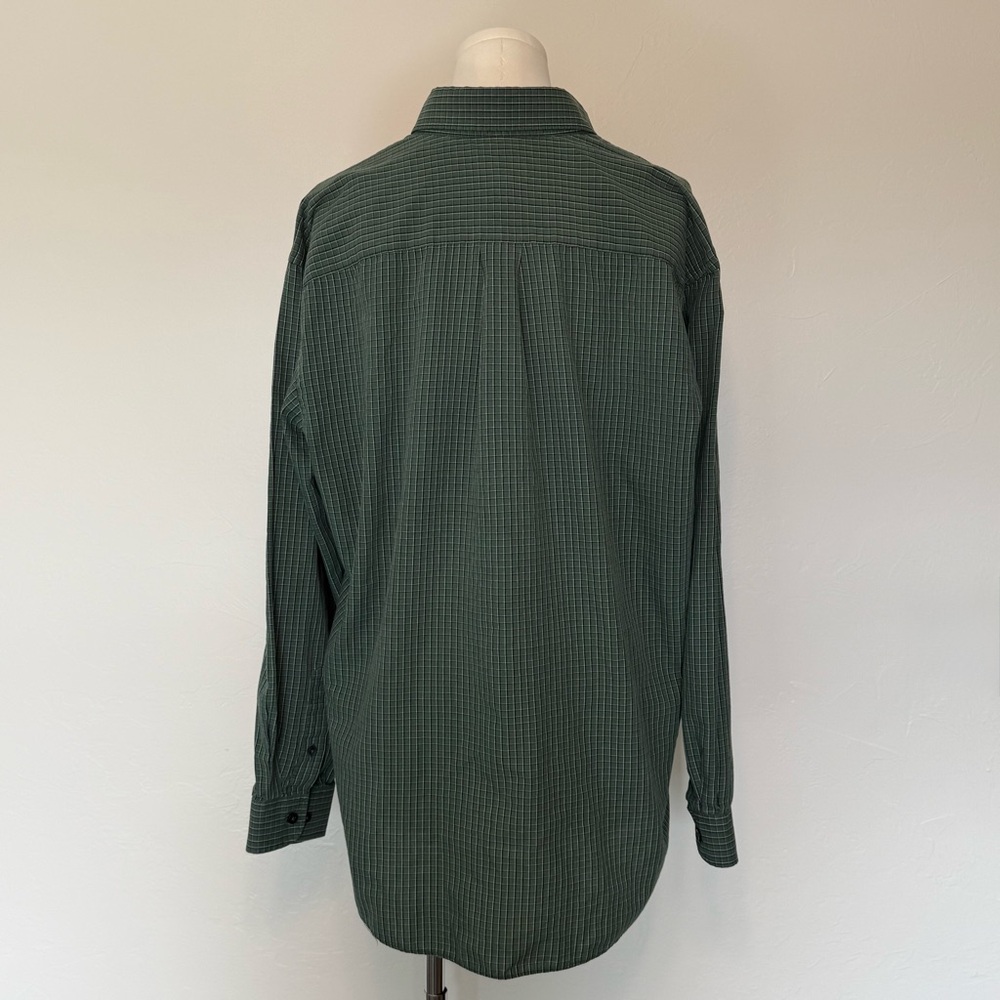 Van Heusen No-Iron Micro Check Button Down Shirt - Men’s Large 16-16.5 - Picture 2 of 8